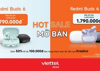 Hotsale mở bán: Redmi Buds 6 và Buds 6 Pro giá chỉ còn từ 790.000đ