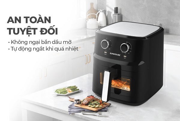 Nồi chiên không dầu 6.5L Sunhouse SHD4030