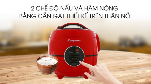 Nồi cơm điện 1.2L loại cơ Kangaroo KG822