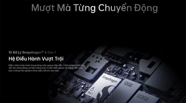 OPPO Reno13 F 5G được trang bị bộ vi xử lý Qualcomm Snapdragon 6 Gen1 5G