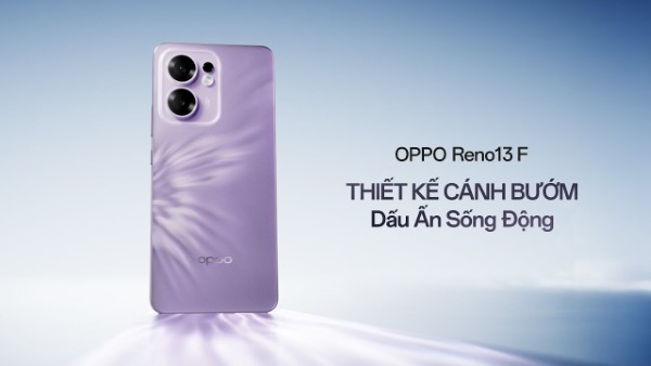 Oppo Reno13 F gây ấn tượng với thiết kế thanh lịch và hiện đại