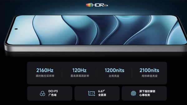 Màn hình OLED hỗ trợ HDR10+ và độ sáng tối đa lên tới 2100 nits