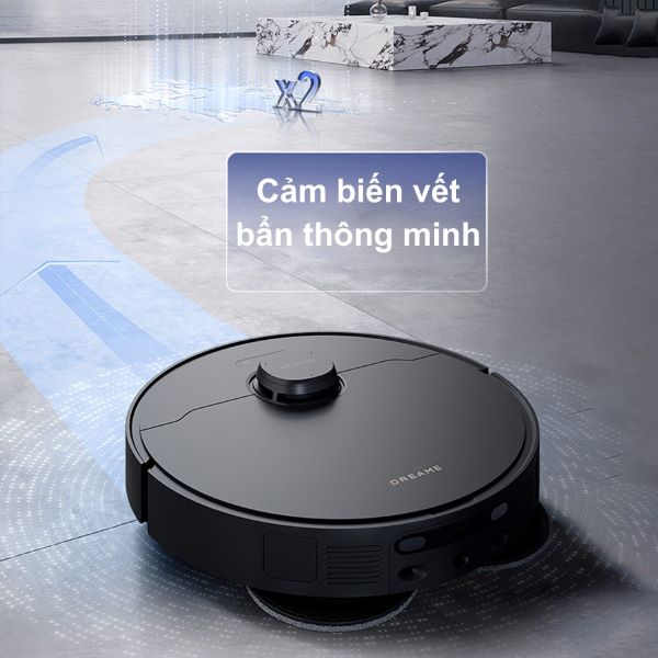 Robot hút bụi Dreame sở hữu công nghệ cảm biến vết bẩn thông minh