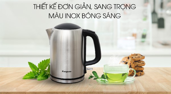 Bình đun siêu tốc inox 1.7L Kangaroo KG353