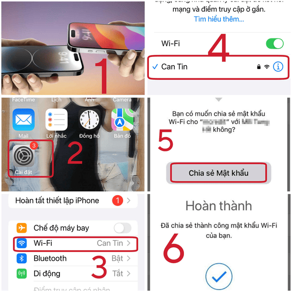 Tính năng Chia sẻ mật khẩu giúp bạn kết nối Wi-Fi từ iPhone của người khác mà không cần nhập thủ công
