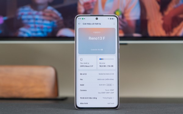 OPPO Reno13 F chạy trên hệ điều hành ColorOS 15