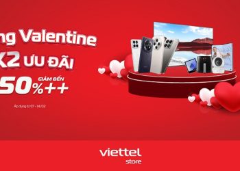 Mừng Valentine X2 ưu đãi: Giảm đến 50%++ cùng cơ hội trúng hàng trăm Túi Vàng