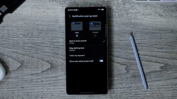 Galaxy S25 Ultra cho phép bạn tùy chỉnh thông báo pop-up theo cách riêng biệt