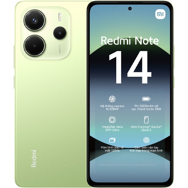 Redmi Note 14 được trang bị màn hình AMOLED 6.67 inch