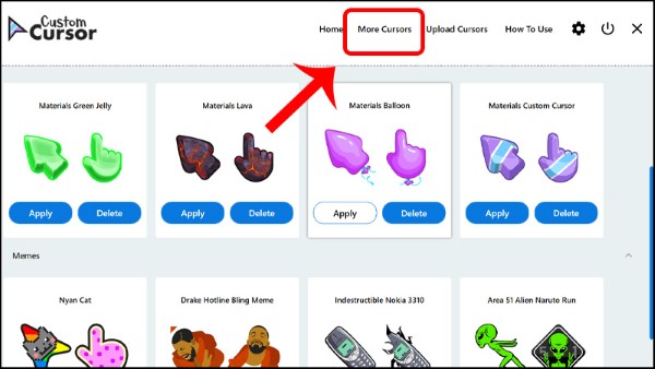 Nhấn vào "More Cursors"
