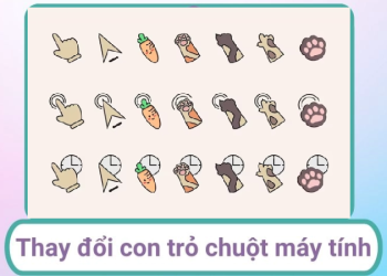 Cách thay đổi con trỏ chuột đẹp, cute đơn giản