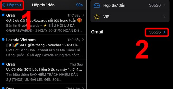 Mở Gmail và truy cập thư mục Spam hoặc Thư rác