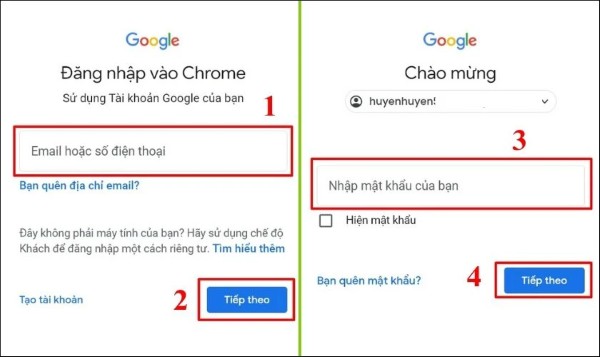 Đăng nhập vào tài khoản Gmail đang bị vô hiệu hóa