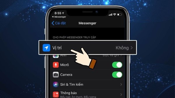 Hãy kiểm tra và thiết lập lại quyền truy cập vị trí