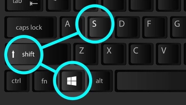 Nhấn tổ hợp phím Windows + Shift + S để mở Snip & Sketch