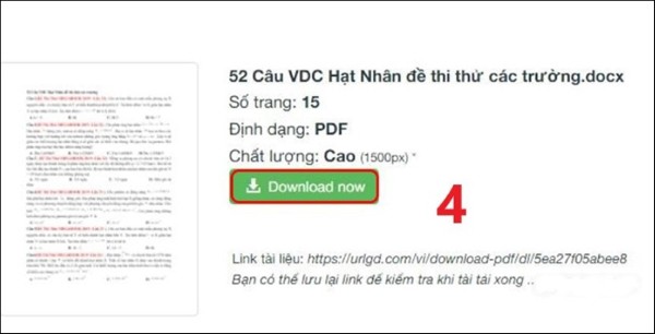 Nhấn Tải ngay (Download now)