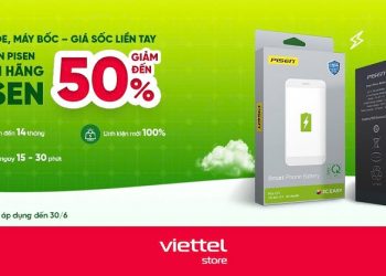 Mở rộng 23 siêu thị áp dụng thay pin iPhone chính hãng Pisen giảm đến 50%