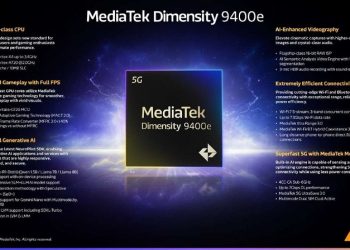 MediaTek Dimensity 9400e ra mắt: Đột phá công nghệ, dẫn đầu hiệu suất