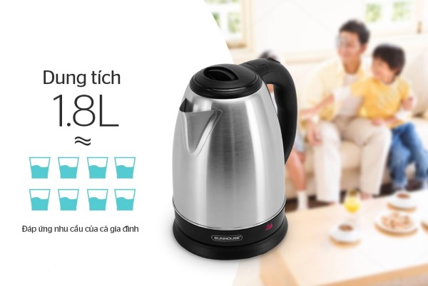 Ấm siêu tốc Sunhouse SHD1186