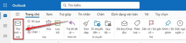 Chọn “Thư mới”