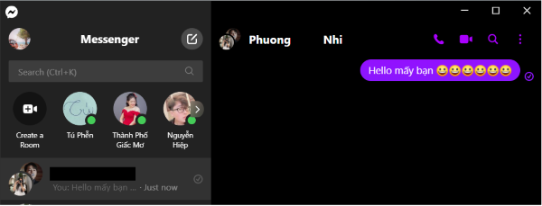 Nhập tên các tài khoản muốn thêm vào nhóm