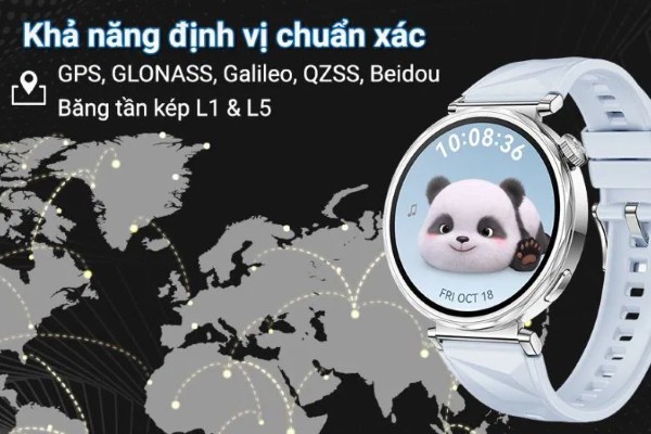Đồng hồ Huawei Watch GT5 trang bị hệ thống định vị Sunflower
