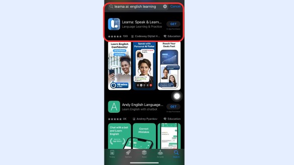 Truy cập App Store và tìm kiếm ứng dụng 