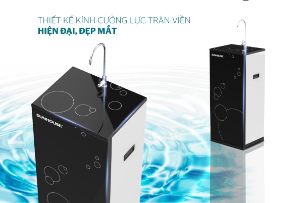 Máy lọc nước Sunhouse kiểu dáng tinh tế, thiết kế nhỏ gọn