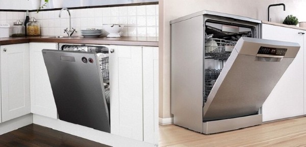 So sánh chi tiết máy rửa chén độc lập và bán âm