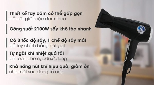 Máy sấy tóc 1750-2100W BlueStone HDB-1846
