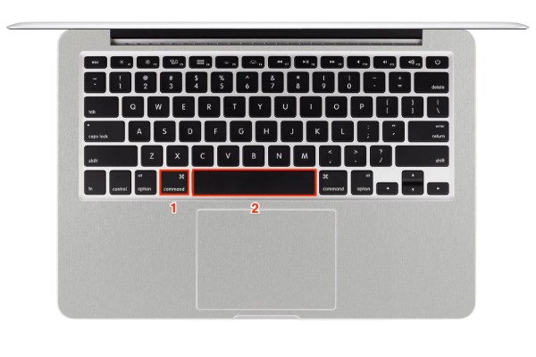 Nhấn Command + Space để mở Spotlight