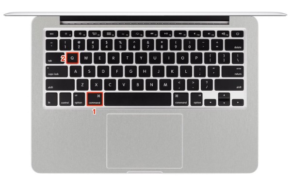 Nhấn Command + Q để thoát ứng dụng