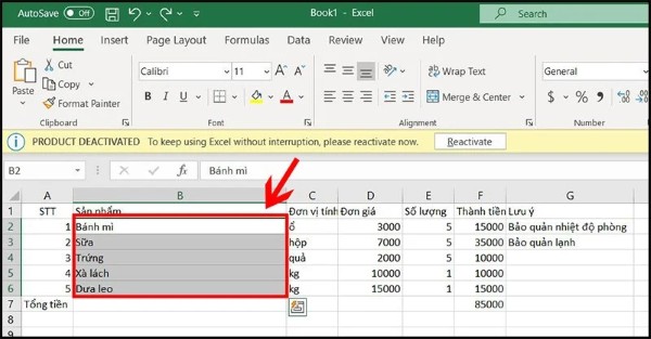 Một số tình huống ứng dụng thực tế của Merge Cell