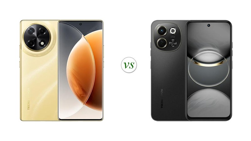 So sánh thiết kế TECNO Spark 30 5g và TECNO Camon 30S