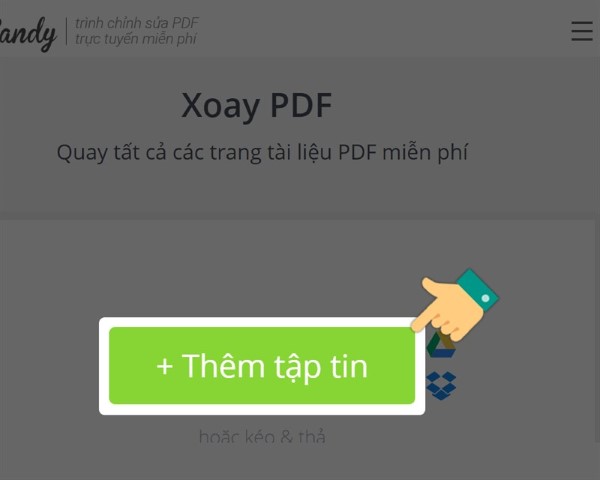 Nhấn Thêm tập tin