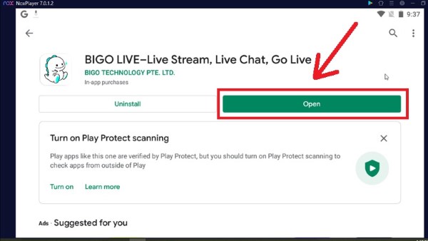 Mở Bigo Live