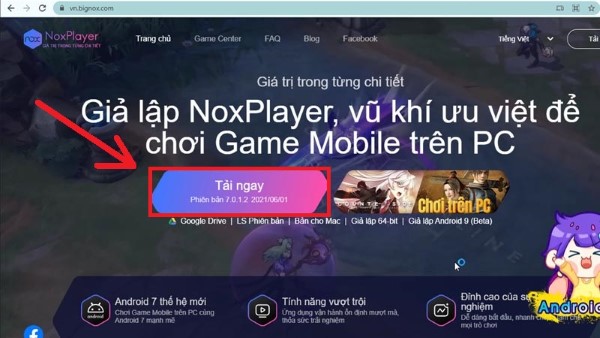 Nhấn “Tải ngay”