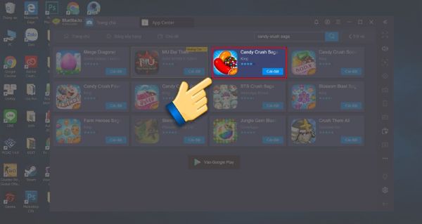 Nhấn Cài đặt để tải game