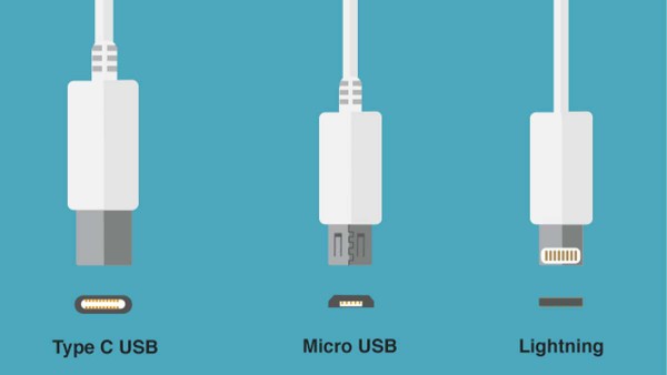 Các loại cáp sạc được sử dụng phổ biến hiện nay