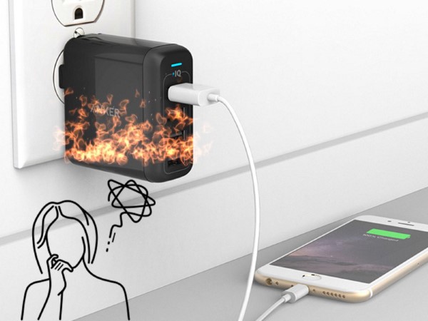 Sạc điện thoại tại khu vực nóng bức, nhiệt độ cao
