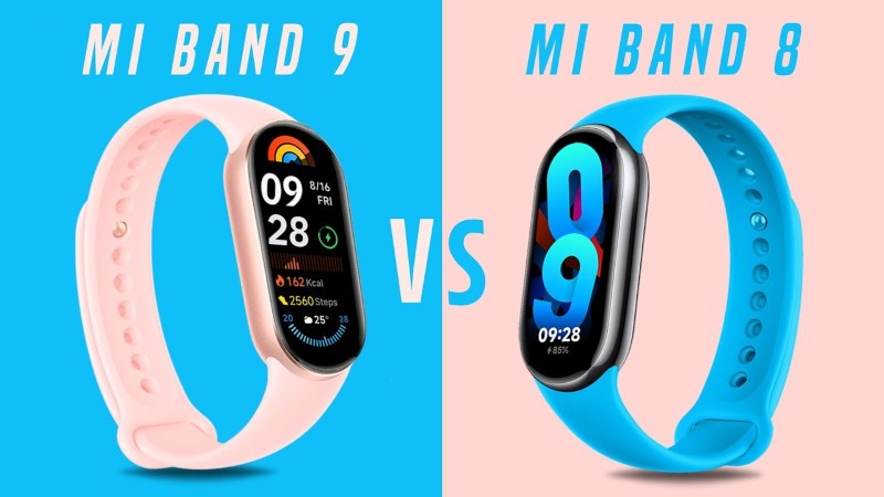 So sánh Mi Band 9 vs Mi Band 8 chi tiết