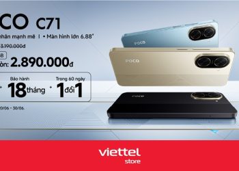 Hotsale mở bán POCO C71 giảm ngay 300.000đ, trả góp 0%