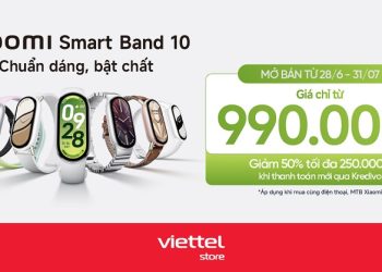 Hotsale mở bán Xiaomi Smart Band 10 giá chỉ từ 990.000đ