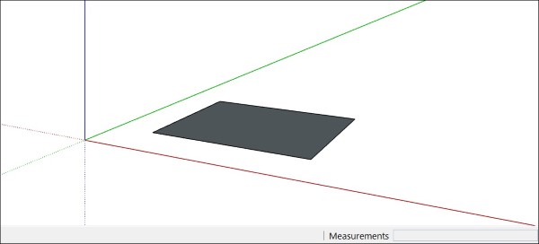 Cách vẽ hình chữ nhật theo kích thước trong SketchUp