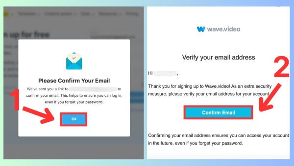 Xác minh thông tin và truy cập email