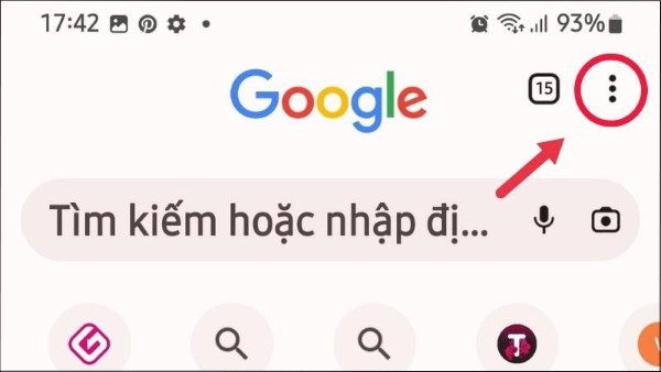 Chọn biểu tượng ba chấm