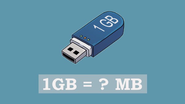 Dung lượng 1GB tương đương với 1024 megabyte 