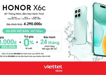Ưu đãi mở bán HONOR X6c: Giảm ngay 300.000đ, trả góp 0%