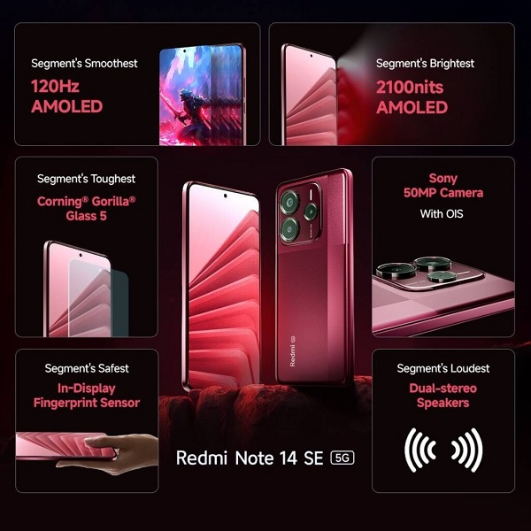 Thông số kỹ thuật chính của Redmi Note 14 SE 5G