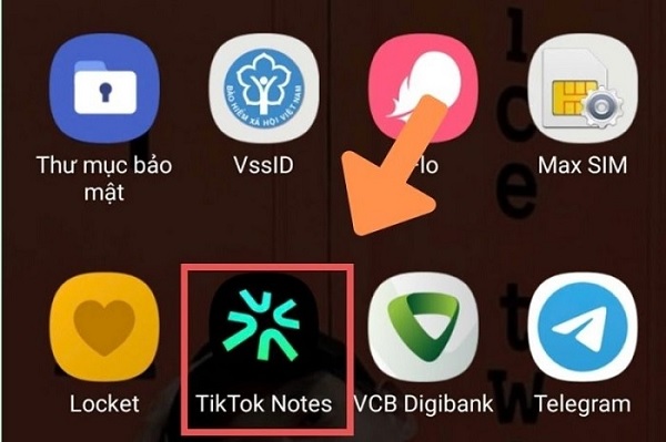 Click vào biểu tượng của ứng dụng